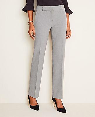 Ann Taylor The Straight Pant In Houndstooth - Curvy Fit