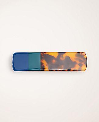 Ann Taylor Colorblock Tortoiseshell Print Barrette