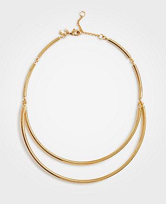 Ann Taylor Metallic Collar Necklace