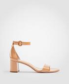 Ann Taylor Nicole Patent Block Heel Sandals