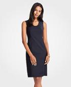 Ann Taylor The V-neck Belted Sheath Dress In Tropical Wool