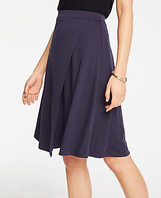 Ann Taylor Matte Jersey Wrap Skirt