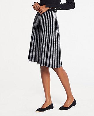 Ann Taylor Pleated Sweater Skirt