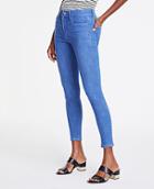 Ann Taylor Performance Stretch Skinny Jeans In Bright Mid Indigo Wash