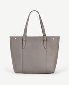 Ann Taylor Buckle Leather Tote