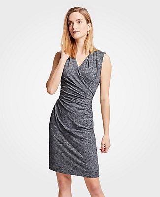 Ann Taylor Faux Wrap Knit Dress