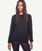 Ann Taylor Crepe Back Keyhole Blouse