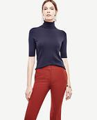 Ann Taylor Elbow Sleeve Turtleneck