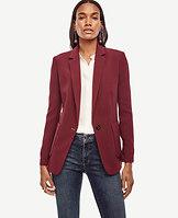 Ann Taylor Refined One Button Blazer
