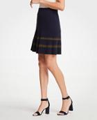 Ann Taylor Shimmer Stripe Sweater Skirt