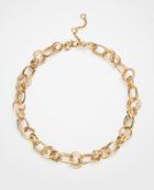 Ann Taylor Textured Chain Link Necklace