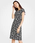 Ann Taylor Floral Boatneck Sheath Dress