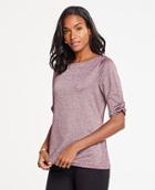 Ann Taylor Shimmer Knot Sleeve Top