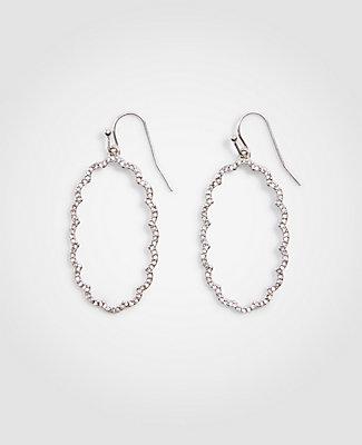 Ann Taylor Pave Scallop Earrings