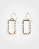 Ann Taylor Pave Rectangle Earrings