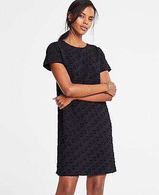 Ann Taylor Dot Jacquard T-shirt Dress