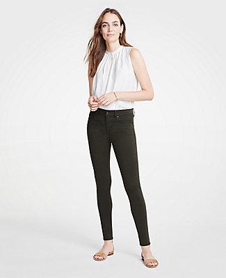 Ann Taylor Modern Skinny Jeans In Wild Moss Wash