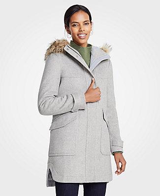 Ann Taylor Faux Fur Parka