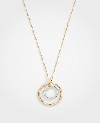 Ann Taylor Twisted Knot Pendant Necklace