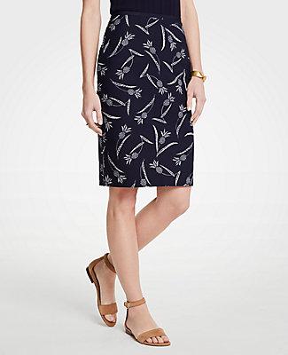Ann Taylor Curvy Pineapple Pencil Skirt