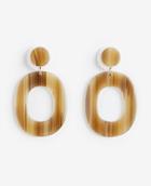 Ann Taylor Acetate Oval Drop Earrings