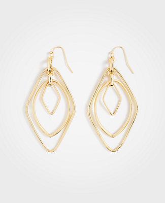 Ann Taylor Crystal Metallic Earrings