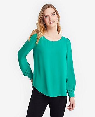 Ann Taylor Scoop Neck Blouse