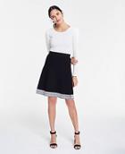 Ann Taylor Stitched Hem Sweater Skirt