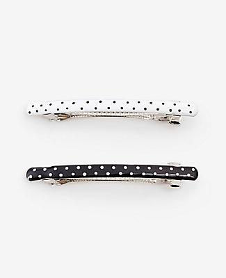 Ann Taylor Polka Dot Barrette Set