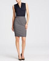 Ann Taylor Glen Plaid Pencil Skirt