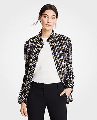 Ann Taylor Plaid Jacket