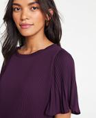 Ann Taylor Tipped Pleated Top