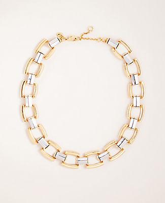 Ann Taylor Mixed Metal Link Necklace