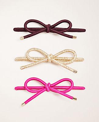 Ann Taylor Bow Hair Tie Set