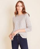 Ann Taylor Flecked Cashmere Sweater