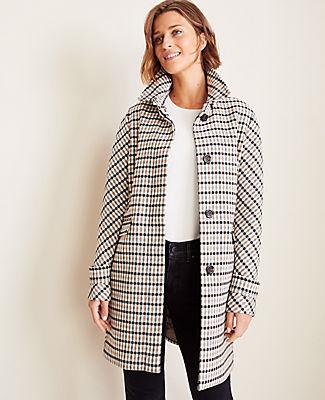 Ann Taylor Modern Plaid Coat