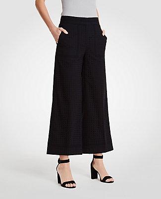 Ann Taylor The Eyelet Wide Leg Marina Pant