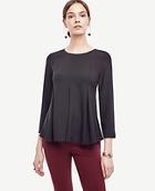 Ann Taylor Pleated Swing Top