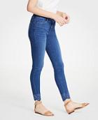 Ann Taylor Modern Embroidered Hem All Day Skinny Jeans
