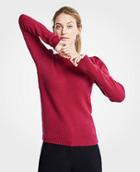 Ann Taylor Puff Shoulder Sweater