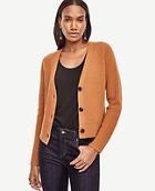 Ann Taylor Ribbed Cashmere Cardigan