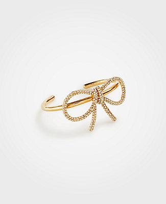 Ann Taylor Pave Bow Cuff