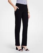 Ann Taylor The Straight Leg Pant In Doubleweave - Curvy Fit