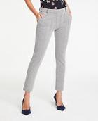Ann Taylor The Ankle Pant In Herringbone Knit - Curvy Fit