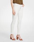 Ann Taylor Curvy Button Fly All Day Skinny Jeans