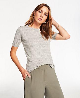 Ann Taylor Linen Blend Sweater Tee