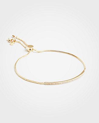 Ann Taylor Pave Bar Slider Bracelet