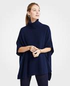 Ann Taylor Cashmere Ribbed Poncho