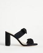 Ann Taylor Janie Suede Bow Heeled Sandals