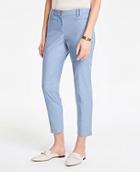 Ann Taylor The Cotton Crop Pant In Chambray